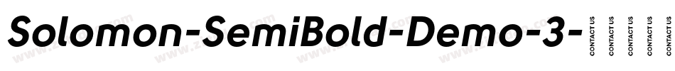 Solomon-SemiBold-Demo-3字体转换