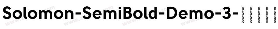 Solomon-SemiBold-Demo-3字体转换