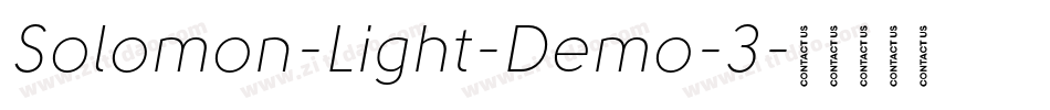 Solomon-Light-Demo-3字体转换