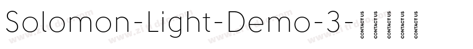 Solomon-Light-Demo-3字体转换