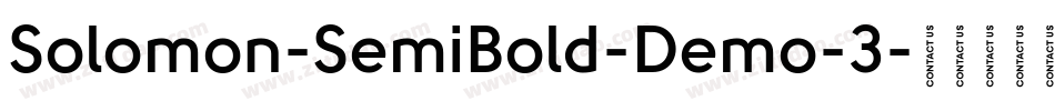 Solomon-SemiBold-Demo-3字体转换