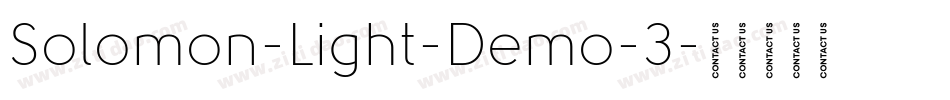 Solomon-Light-Demo-3字体转换