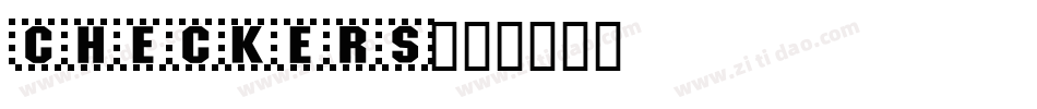 checkers字体转换