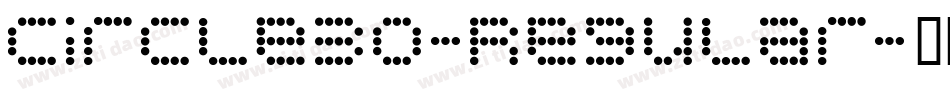 Circle30-Regular字体转换