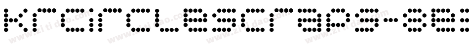 KrCircleScraps-8e3z字体转换