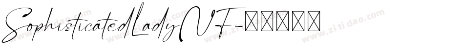 SophisticatedLadyNF字体转换