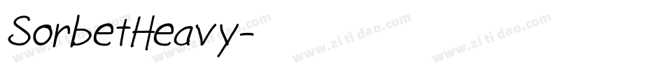 SorbetHeavy字体转换