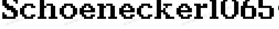 Schoenecker1065字体转换