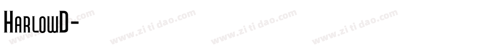 HarlowD字体转换