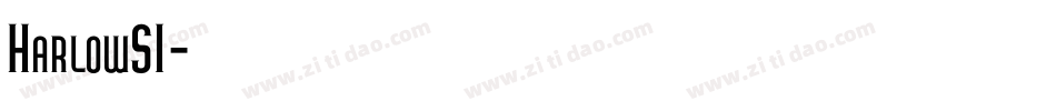 HarlowSI字体转换
