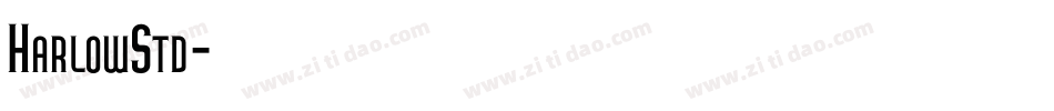 HarlowStd字体转换