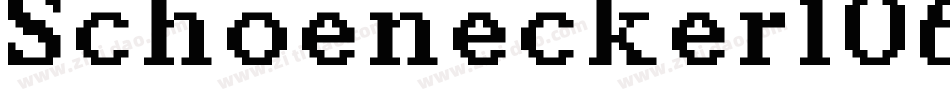 Schoenecker1066字体转换