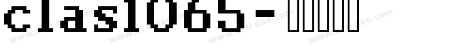 clas1065字体转换