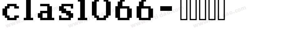 clas1066字体转换