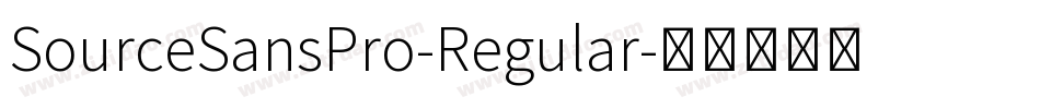 SourceSansPro-Regular字体转换