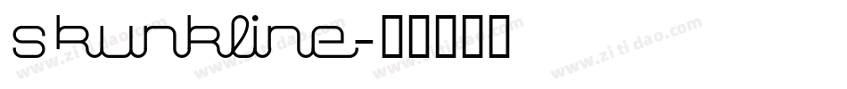 Skunkline字体转换