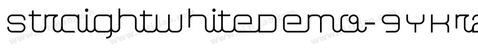 StraightWhiteDemo-9YKr2字体转换
