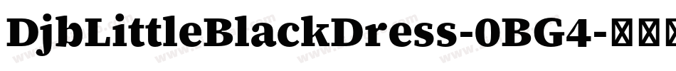 DjbLittleBlackDress-0BG4字体转换