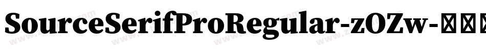 SourceSerifProRegular-zOZw字体转换