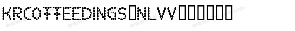 KrCoffeeDings-nLVV字体转换