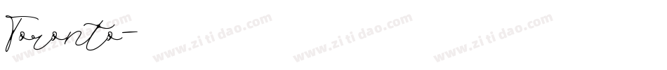 Toronto字体转换