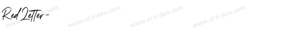 RedLetter字体转换