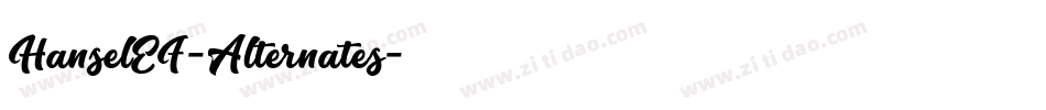 HanselEF-Alternates字体转换