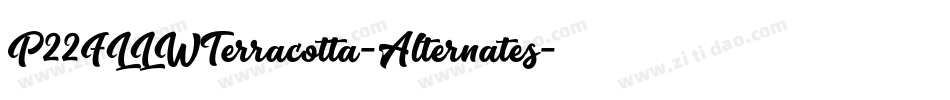 P22FLLWTerracotta-Alternates字体转换