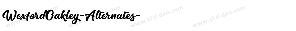 WexfordOakley-Alternates字体转换