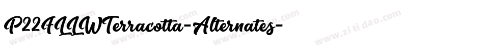 P22FLLWTerracotta-Alternates字体转换