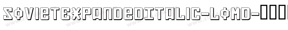 SovietExpandedItalic-LoMD字体转换