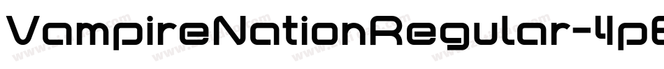 VampireNationRegular-4pED字体转换