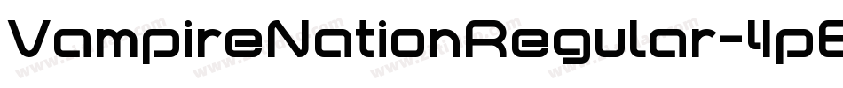 VampireNationRegular-4pED字体转换