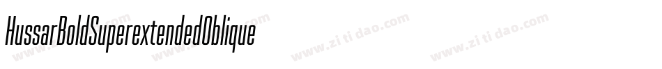 HussarBoldSuperextendedObliqueFive-Je0o字体转换