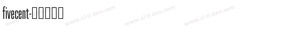 fivecent字体转换