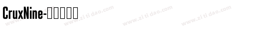 CruxNine字体转换