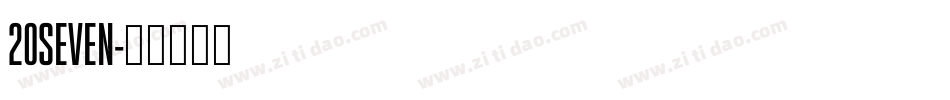 20SEVEN字体转换