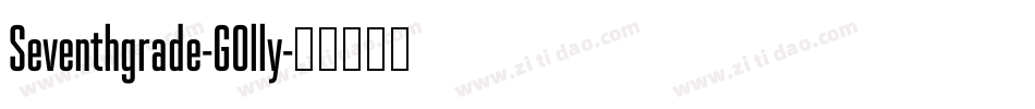 Seventhgrade-GOlly字体转换