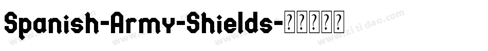 Spanish-Army-Shields字体转换
