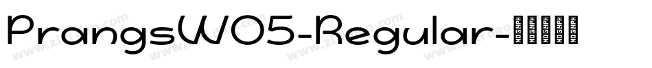 PrangsW05-Regular字体转换
