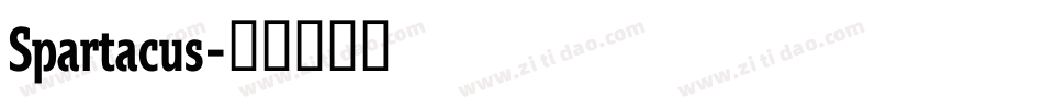 Spartacus字体转换