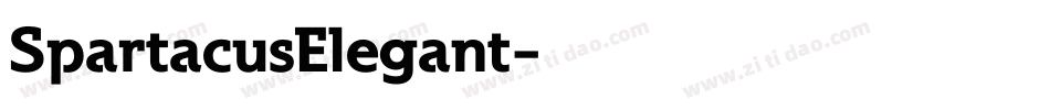 SpartacusElegant字体转换