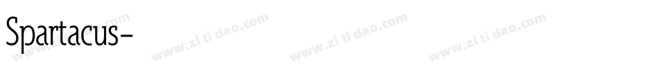Spartacus字体转换