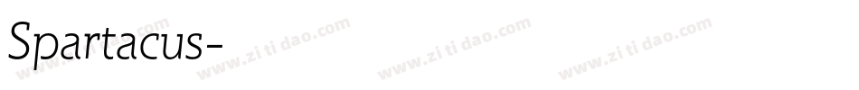 Spartacus字体转换