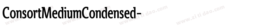 ConsortMediumCondensed字体转换
