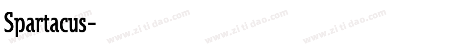 Spartacus字体转换