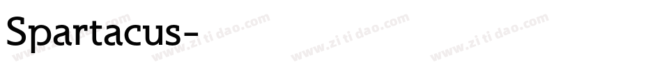 Spartacus字体转换