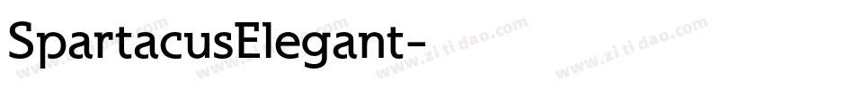 SpartacusElegant字体转换