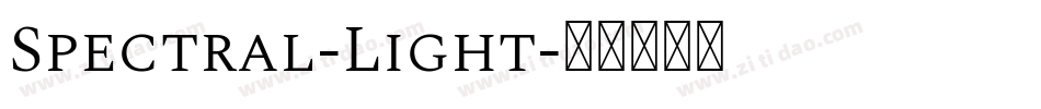 Spectral-Light字体转换