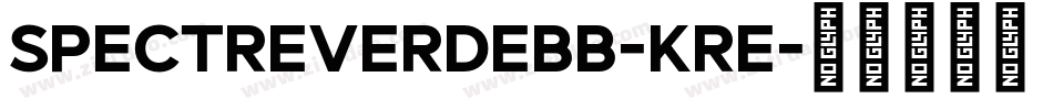 SpectreVerdeBb-Kre字体转换